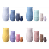 Montessori Nesting Dolls Toy Russian Matryoshka Doll Educational Toys for Children Silicone Stacking Blocks Doll Inside Doll