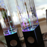 2PCS LED Light Speakers Dancing Water Music Fountain Light For PC Laptop For Phone Portable Desk Stereo Speaker