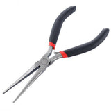 Mini Long Needle Nose Pliers Precision Wire Plier Repair Tool For Jewelry Processing Fishing With Insulate Grips 4.5inch