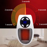 Wall-Outlet Mini Electric Air Heater 110-220V Powerful Warm Blower Fast Heater Fan For Home Office Stove Radiator Room Warmer
