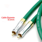 Pair Mcintosh RCA Cable Copper + Silver plated Core Audiophile HiFi Audio Line