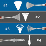 9pcs Painting Knife Set Versatile Stainless Steel Spatula PaletteProfessional Wood Handle for Mixing Paints Thick Paint