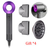 220V Leafless Professional Hair Dryer 1600W High Speed Hairdryer Temeperature Control Salon Dryer Wind Negative Ionic Blow Dryer