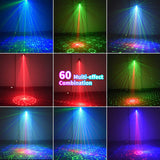 Disco Lights RGB LED Laser Stage Beam Lights Dj Lights Moving Heads  with Strobe Effect Usb Power Projector Lamp Stage Lighting
