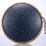 nEW Steel Tongue Drum 13 inch 15 tone Drum Handheld Tank Drum Percussion Instrument Yoga Meditation Beginner Music Lovers Gift
