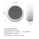 TUYA ZigBee Hub Wireless Temperature Humidity Sensor LED Screen Display Works With Smart Life Google Home Alexa Home Assistant