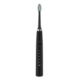 Portable IPX7 Waterproof Rechargeable Sonic Wave Electric Toothbrush 5 Gear Adjustable USB Charging Tooth Brush+Toothbrush Head