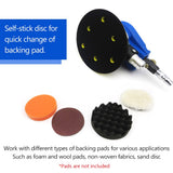 10000rpm Vacuum Air Sander Pneumatic Sander Self-Vacuum Palm Orbital Sander Grinder Polisher Sanding Machine Tool 6''