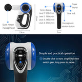 Electronic Therapy Body Muscle Massage Gun Muscle Pain Management after Training Exercising Body Relaxation Vibrating Massager