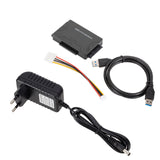 USB 3.0 to IDE  Hard Driver Converter External  Adapter Kit 2.5''/3.5'' Cable Compatible With Windows 10/ 8.1/ 8/ 7/Vista/XP
