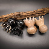 1Pcs Natural Yak Horn Octopus Comb Head Meridian Scraping Scalp Massage Brush Acupuncture SPA Gua Sha Therapy Massage Relax Tool