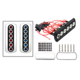 Carbon Fiber Panel Switch 6 Bit Button LED Backlight IP66 Waterproof for Tourist Car