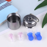 1 Set of Sound Proof Earplug Noise-proof Protective Earplug Sleeping Ear Caps Noise Prevention Earplugs (Black Filter, Blue Earp