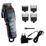Wireless salon hair clipper professional hair trimmer men electric powerful motor hair cutting machine lithium battery 100v-240v