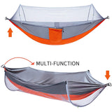 1-2 Portable Person Camping Outdoor Hammock with Mosquito Net Swing Sleeping Lightweight Travel Bed for Hiking