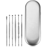 6/7PCS Stainless Steel Ear Cleaner Earwax Removal Kits Ear cleaning Cleansing Ear Curette Ear Wax Remover Spiral Spring Earpick