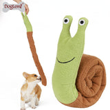 Magic Snail Sniffs Pet Toys Plush Molar Dog Puzzle Toys Vocal Educational Pet Products Squeaky Dog Toy