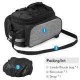 Bicycle Cyling Riding Rear Seat Bag Multifunction Expandable Waterproof MTB Bicycle Pannier Bag Bike Rack Bag With Rain Cover