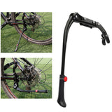 Aluminium Alloy Material Bicycle Kickstand Adjustable Push Cycle Bracket Suitable For 24 Inch -26 Inch Mountain Bikes Black
