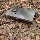 Portable Camping Table  Gas Stove Desk Indoor for Camping Trips