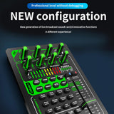 E1 Sound Card Live Mixer Sound Card Sound Effect Processor Microphone Accessories Live Audio Equipment for PC SmartPhone Live