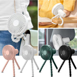 USB With Lamp Octopus Deformation Bracket Fan Silent Handheld Durable Fan Portable Bladeless Neck-mounted