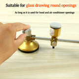 Professional compass glass knife multifunctional high precision diameter compass cutting drawing circle cutting tool knife