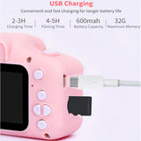 Children's Digital Cameras For Children Baby Girl Birthday Gift 2.0 Inch 1080P Photo Video Camera Built in Games Kids Camera