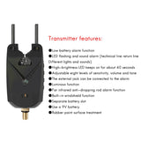 Carp Fishing Alerts Bite Alarm LED Wireless Fishing Alarm Indicator Fishing Receiver Sound Alert Kits