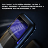 Breathalyzer Non-Contact Alcohol Tester  USB Rechargeable Breath Detector with Digital LED Screen Three Levels Indicator