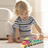 Take Apart Robot Toys 5 In 1 Dinosaur Train Robot Toys For Kids Building Toys Vehicle Set For KidsBirthday Gift For Preschool