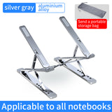 Adjustable Laptop Stand Aluminum for Macbook Tablet Notebook Stand Table Cooling Pad Foldable Laptop Metal Holder Storage Bag