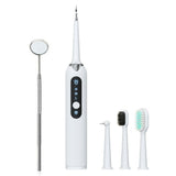 CK01 Electric Dental Scaler 4 In 1 Tartar Instrument Oral Cleaning Flusher Polishingagent Teeth Cleaning Tool