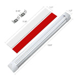 2-85V 72 LED Car Interior White Strip Light Bar Car Interior Lamp with On/Off Switch for Lorry Truck Caravan Car Camper Boat