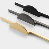 1Pc Modern Zinc Alloy Black/Golden/Gray Long Handle Cabinet Drawer kitchen Cupboard Handle Furniture Pulls Hardware Colorfast