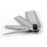 2 PCS 0-15mm Hole Measuring Tapers Ruler Gaps Measuring Ruler Set Depth Inspecting Ruler Utility Measuring Tool
