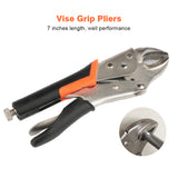 55-Piece Tool Set General Hand Tool Kit Wrench Sockets Screwdrivers Pliers for Home Repair Mechanic Maintainence DIY Projects