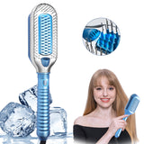 Ice Comb Hair Straightener Brush Electric Comb Straightener Hair Blower Brush Negative Ion Cold Air New Frozen Hair Styling Tool