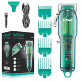 Professional hair trimmer cordless barber hair clipper beard electric hair cutting machine adjustable men haircut rechargeable