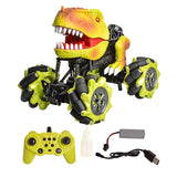 Remote Control Dinosaur Car Electric Spray Dino RC Climbing Vehicle Music Light Kids Gifts For Children Boys Age 6 +