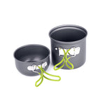 Ultralight Camping Cookware Portable Outdoor Camping Pot 1-2 People Picnic Barbecue Pot Single Picnic Cooking Pots Set