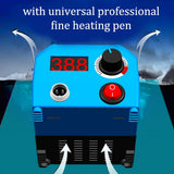 LH55 50W Digital Electric Pyrography Machine Multifunctional Heat Press Machine for Gourd Wooden with 23pcs Heating Pen Heads