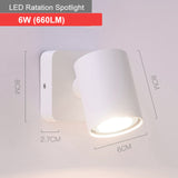 New LED Wall Lamps 90° Folding 350° Rotation 6W Soft Lights Make a Good Reading Environment For You Suitable For Various Scenes