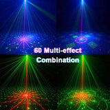 Disco Lights RGB LED Laser Stage Beam Lights Dj Lights Moving Heads  with Strobe Effect Usb Power Projector Lamp Stage Lighting