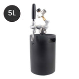 Complete 5L/160OZ Mini Keg System Tailgating Camping Picnic Party Portable Taproom Mini Keg Dispenser Kegerator Kit