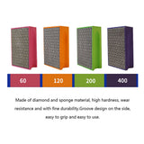Diamond Tile Glass Metal Wood Edges Grinding Deburring Tool Burr Manual Polishing Pad 60# 120# 200# 400# Optional