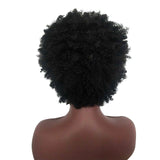Wig women's short curly hair chemical fiber headgear