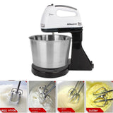 Electric Hand Mixer 7-Speed Mini with Bucket Stand Mixer for Baking Cake Hand Blender Dough Mixer Food Mixer Mixer Blender Ice