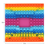 New Silicone Square Chessboard Push Bubble Board Autism Toy Kids Sensory Toy poped kids gift brinquedo anti estresse