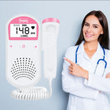 LCD Display Fetal Doppler For Pregnant Portable Ultrasound Baby Monitor Home Pregnancy Baby Heartbeat Detector No Radiation